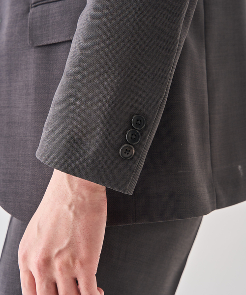 EDIFICE（エディフィス）の「”吸汗＆速乾機能” EVALET メッシュ 2ボタン ジャケット（テーラードジャケット・メンズ・ベージュ/ネイビー/ブラック/チャコールグレー・X-SMALL/SMALL/MEDIUM/LARGE/X-LARGE）」の19枚目の写真