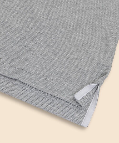 BROOKS BROTHERS(ブルックスブラザーズ)の「コットン ストレッチピケ GFロゴ ティップド ポロシャツ Slim Fit(ポロシャツ・メンズ・グレー・X-LARGE/LARGE/MEDIUM/SMALL/X-SMALL)」の3枚目の写真