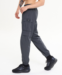 LAZYBEE（レイジービー）の「ストレッチ4ポケットカーゴジョガーパンツデイリー登山運動スポーツパンツMダークグレー（スウェットパンツ）」