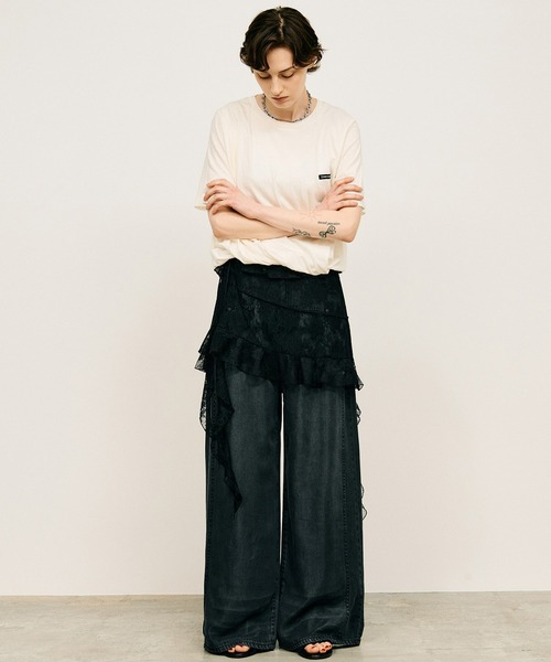 PRANK PROJECT(プランクプロジェクト)の「【2026Summer Pre-Order】レースラップスカート / Lace Wrap Skirt(スカート・レディース・ホワイト/ブラック・FREE)」の3枚目の写真