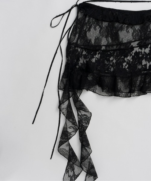 PRANK PROJECT(プランクプロジェクト)の「【2026Summer Pre-Order】レースラップスカート / Lace Wrap Skirt(スカート・レディース・ホワイト/ブラック・FREE)」の17枚目の写真