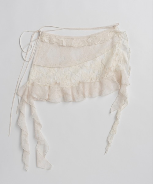 PRANK PROJECT(プランクプロジェクト)の「【2026Summer Pre-Order】レースラップスカート / Lace Wrap Skirt(スカート・レディース・ホワイト/ブラック・FREE)」の16枚目の写真
