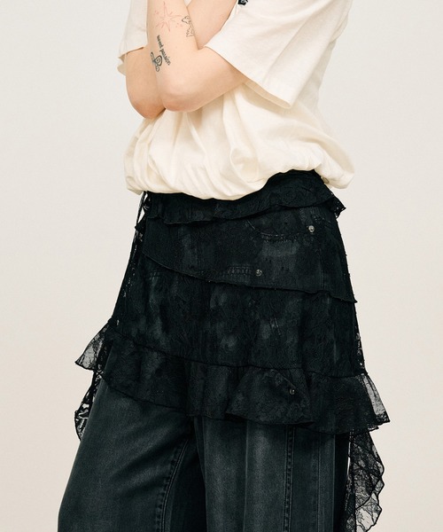 PRANK PROJECT(プランクプロジェクト)の「【2026Summer Pre-Order】レースラップスカート / Lace Wrap Skirt(スカート・レディース・ホワイト/ブラック・FREE)」の10枚目の写真