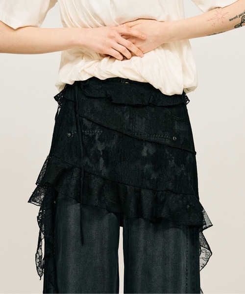 PRANK PROJECT(プランクプロジェクト)の「【2026Summer Pre-Order】レースラップスカート / Lace Wrap Skirt(スカート・レディース・ホワイト/ブラック・FREE)」の9枚目の写真