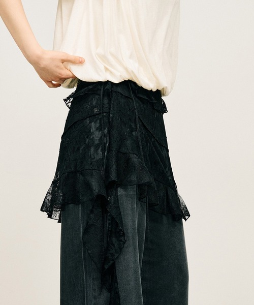 PRANK PROJECT(プランクプロジェクト)の「【2026Summer Pre-Order】レースラップスカート / Lace Wrap Skirt(スカート・レディース・ホワイト/ブラック・FREE)」の11枚目の写真