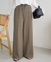 【接触冷感】センタープレスカットワイドパンツ