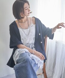 Remind me and forever（リマインドミーアンドフォーエバー）の「【スカーフSET！】ハーフスリーブテーラージャケット（テーラードジャケット）」