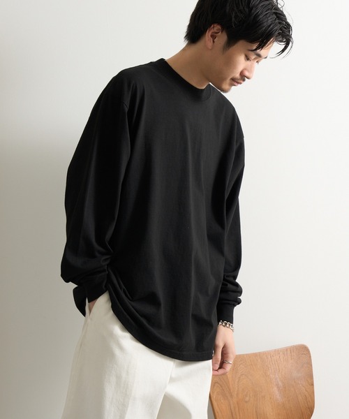 SHAKA WeAR(シャカウェア)の「【SHAKA WEAR】7.5 oz ガーメントダイ ロングスリーブTシャツ SHGDLS MURS(Tシャツ/カットソー・メンズ・モカ/オートミール/ライトイエロー/ブラック/ホワイト/チャコールグレー・L/XL/S/M/2XL)」の3枚目の写真