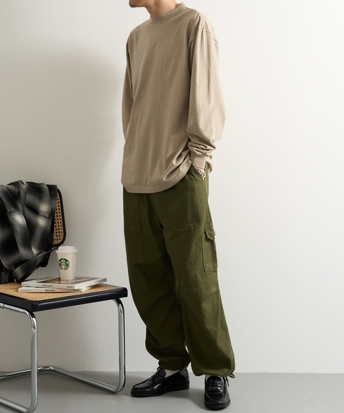 SHAKA WeAR(シャカウェア)の「【SHAKA WEAR】7.5 oz ガーメントダイ ロングスリーブTシャツ SHGDLS MURS(Tシャツ/カットソー・メンズ・モカ/オートミール/ライトイエロー/ブラック/ホワイト/チャコールグレー・L/XL/S/M/2XL)」の11枚目の写真