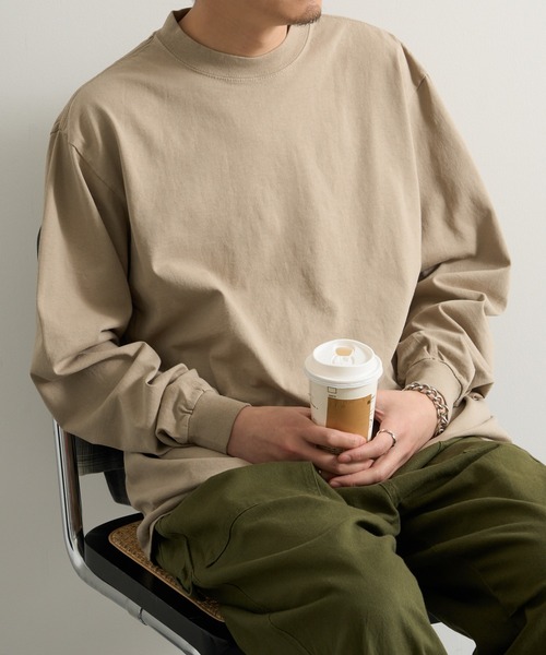 SHAKA WeAR(シャカウェア)の「【SHAKA WEAR】7.5 oz ガーメントダイ ロングスリーブTシャツ SHGDLS MURS(Tシャツ/カットソー・メンズ・モカ/オートミール/ライトイエロー/ブラック/ホワイト/チャコールグレー・L/XL/S/M/2XL)」の9枚目の写真