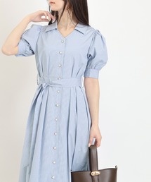 ASTORIA ODIER（アストリアオディール）の「ストライプシャツワンピース（ワンピース）」