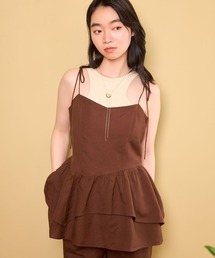 mysty woman | リネン混イレヘムキャミ 678706(シャツ/ブラウス)