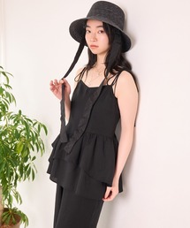 mysty woman | リネン混イレヘムキャミ 678706(シャツ/ブラウス)