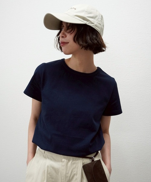 gossara（ゴサラ）の「【夏コーデにぴったり】手書き風ロゴCAP（キャップ・レディース・ライトベージュ/ベージュ/ネイビー・FREE）」の16枚目の写真