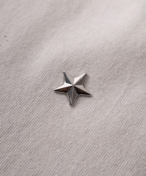SlashDate(スラッシュデイト)の「【82】スプレー加工 カモフラ柄 アイレット スタッズ プリント クルーネックTシャツ/ユニセックス/レディース/メンズ(Tシャツ/カットソー・メンズ・ブラック/アイボリー/カモフラージュ・M/L)」の12枚目の写真