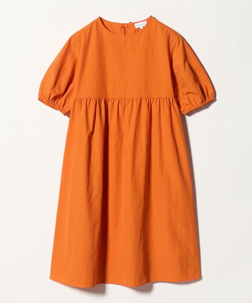 green label relaxing（グリーンレーベルリラクシング）の「バックリボン タッサー ワンピース / キッズ 140cm-160cm（ワンピース・キッズ・ブラック/ライラック/オレンジ・160cm/140cm/150cm）」の3枚目の写真