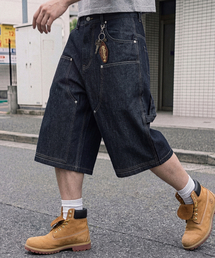 ANOLORCODE（アノローコード）の「カーペンター ハーフデニムパンツ（生地）（その他パンツ）」