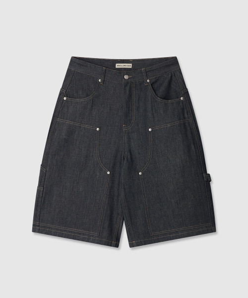 ANOLORCODE(アノローコード)の「カーペンター ハーフデニムパンツ(生地)(その他パンツ・レディース・その他・LARGE/MEDIUM/SMALL)」の5枚目の写真