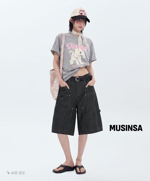 ANOLORCODE(アノローコード)の「カーペンター ハーフデニムパンツ(生地)(その他パンツ・レディース・その他・LARGE/MEDIUM/SMALL)」の11枚目の写真