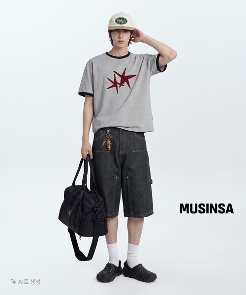 ANOLORCODE(アノローコード)の「カーペンター ハーフデニムパンツ(生地)(その他パンツ・レディース・その他・LARGE/MEDIUM/SMALL)」の14枚目の写真