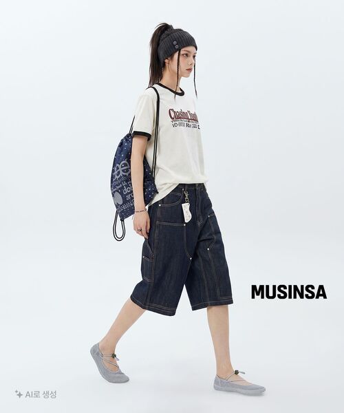 ANOLORCODE(アノローコード)の「カーペンター ハーフデニムパンツ(生地)(その他パンツ・レディース・その他・LARGE/MEDIUM/SMALL)」の19枚目の写真