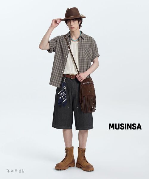 ANOLORCODE(アノローコード)の「カーペンター ハーフデニムパンツ(生地)(その他パンツ・レディース・その他・LARGE/MEDIUM/SMALL)」の22枚目の写真