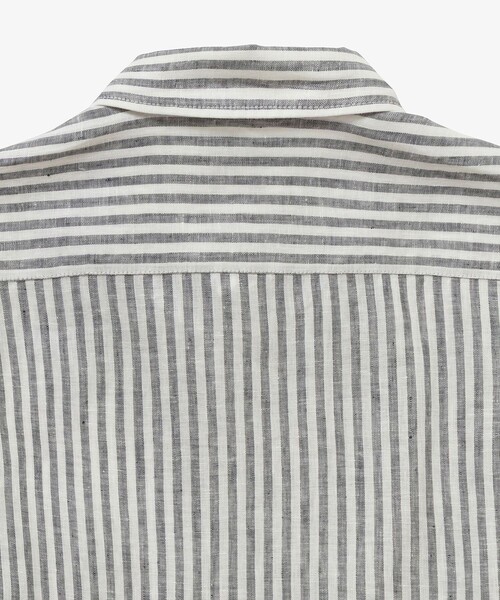 LACOSTE（ラコステ）の「リネンストライプシャツ（シャツ/ブラウス・メンズ・ブルー/ダークアッシュ・38/39/40/41）」の12枚目の写真