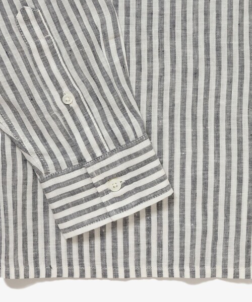 LACOSTE（ラコステ）の「リネンストライプシャツ（シャツ/ブラウス・メンズ・ブルー/ダークアッシュ・38/39/40/41）」の14枚目の写真