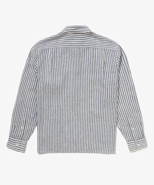 LACOSTE（ラコステ）の「リネンストライプシャツ（シャツ/ブラウス・メンズ・ブルー/ダークアッシュ・38/39/40/41）」の21枚目の写真