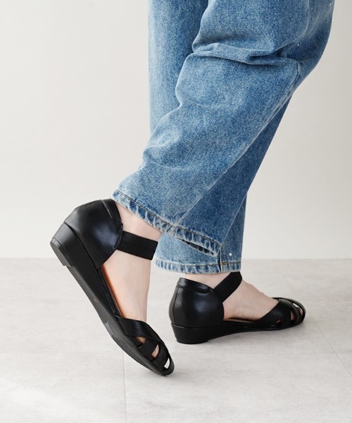 ALETTA(アレッタ)の「ALETTA-アレッタ- 究極のプレーンサンダル -編み込みメッシュ-(サンダル・レディース・キャメル/グレー/アイボリー/ブラック・M/L/S/LL)」の11枚目の写真