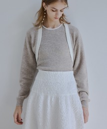 ORGUE（オルグ）の「Bicolor knit ensemble/バイカラーニットアンサンブル（アンサンブル）」