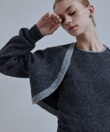 ORGUE（オルグ）の「Bicolor knit ensemble/バイカラーニットアンサンブル（アンサンブル）」