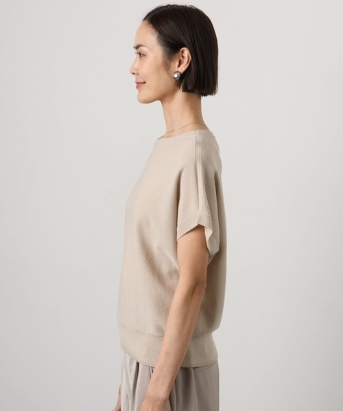 MICHEL KLEIN(ミッシェル・クラン)の「ホールガーメント(R)フレンチスリーブニット(ニット/セーター・レディース・ベージュ/ピンク/テラコッタ/ブルー・38/40)」の16枚目の写真