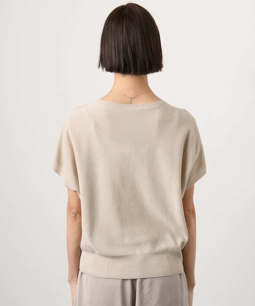 MICHEL KLEIN(ミッシェル・クラン)の「ホールガーメント(R)フレンチスリーブニット(ニット/セーター・レディース・ベージュ/ピンク/テラコッタ/ブルー・38/40)」の17枚目の写真