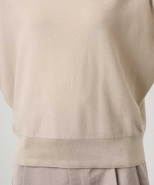 MICHEL KLEIN(ミッシェル・クラン)の「ホールガーメント(R)フレンチスリーブニット(ニット/セーター・レディース・ベージュ/ピンク/テラコッタ/ブルー・38/40)」の20枚目の写真