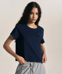 W SILVER B BASIC T-SHIRTS [NAVY]