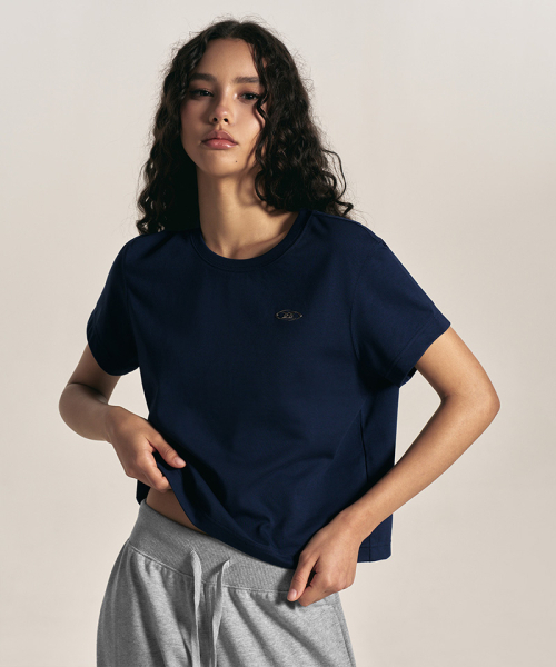 BORN TO WIN（ボーントゥウィン）の「W SILVER B BASIC T-SHIRTS [NAVY]（Tシャツ/カットソー・レディース・その他・1/2/3）」の4枚目の写真