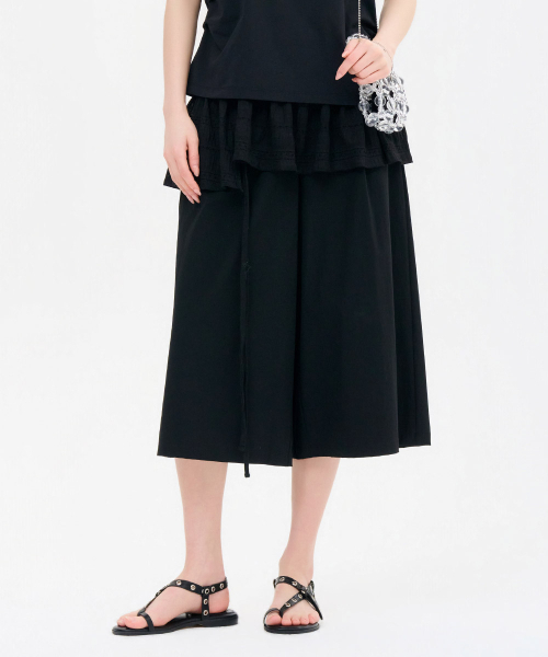 CHASECULT(チェイスカルト)の「レディースイージーキュロットスラックス-FBRG2275C03(その他パンツ・レディース・ブラック・67/70/76)」の4枚目の写真
