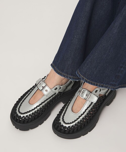 KEEN(キーン)の「<KEEN>ユニーク ピーエルティー メリージェーン サンダル(サンダル・レディース・ブラック/オフホワイト/シルバー・24cm/23cm/25cm)」の8枚目の写真