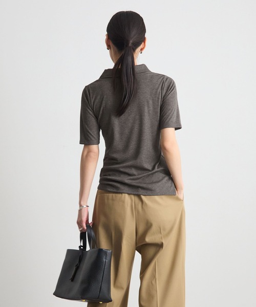 STELLA FISH(ステラフィッシュ)の「【1枚で決まる】タンクレイヤードSETポロトップス(Tシャツ/カットソー・レディース・杢グレー/ブラウン/ブラック・FREE)」の17枚目の写真