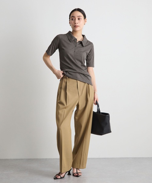STELLA FISH(ステラフィッシュ)の「【1枚で決まる】タンクレイヤードSETポロトップス(Tシャツ/カットソー・レディース・杢グレー/ブラウン/ブラック・FREE)」の18枚目の写真