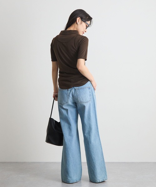 STELLA FISH(ステラフィッシュ)の「【1枚で決まる】タンクレイヤードSETポロトップス(Tシャツ/カットソー・レディース・杢グレー/ブラウン/ブラック・FREE)」の7枚目の写真
