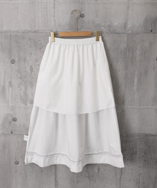 Miniministore（ミニミニストア）の「ティアードAラインスカート ハイウエスト（スカート・レディース・ホワイト・M/L）」の21枚目の写真