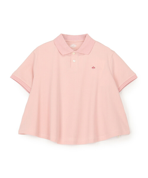 DANTON(ダントン)の「Store-Exclusive Women's Piqué Polo Shirt(ポロシャツ・レディース・チャコール/オフホワイト/グレイッシュベージュ/ピンク・S/M)」の4枚目の写真