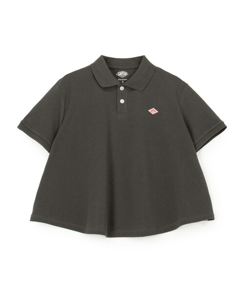 DANTON(ダントン)の「Store-Exclusive Women's Piqué Polo Shirt(ポロシャツ・レディース・チャコール/オフホワイト/グレイッシュベージュ/ピンク・S/M)」の2枚目の写真