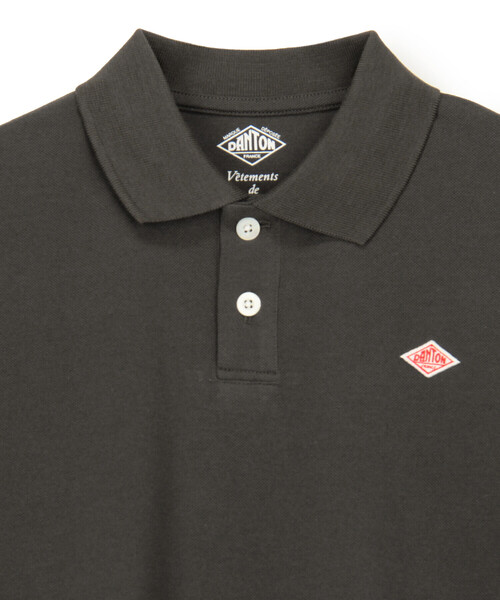 DANTON(ダントン)の「Store-Exclusive Women's Piqué Polo Shirt(ポロシャツ・レディース・チャコール/オフホワイト/グレイッシュベージュ/ピンク・S/M)」の7枚目の写真