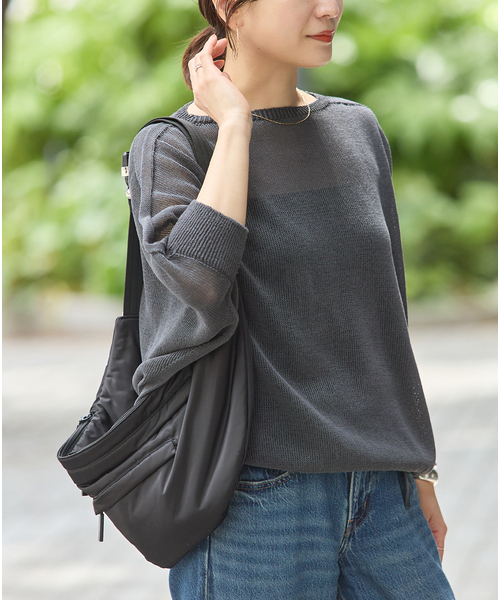JOURNAL STANDARD（ジャーナルスタンダード）の「ペーパーヤーンドルマンプルオーバー（ニット/セーター・レディース・チャコールグレー/ピンク/ベージュ・FREE）」の22枚目の写真