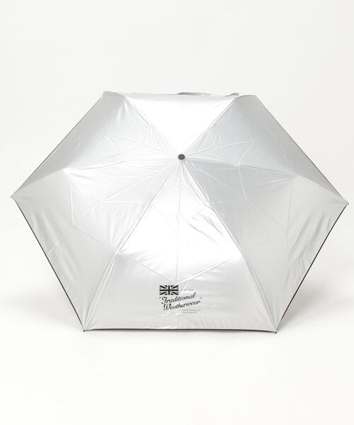 Traditional Weatherwear（トラディショナルウェザーウェア）の「Traditional Weatherwear / トラディショナル ウェザーウェア：LIGHT WEIGHT UMBRELLA：A251SLGGO0332PF[ANN]（折りたたみ傘・レディース・シルバー/ゴールド・FREE）」の3枚目の写真