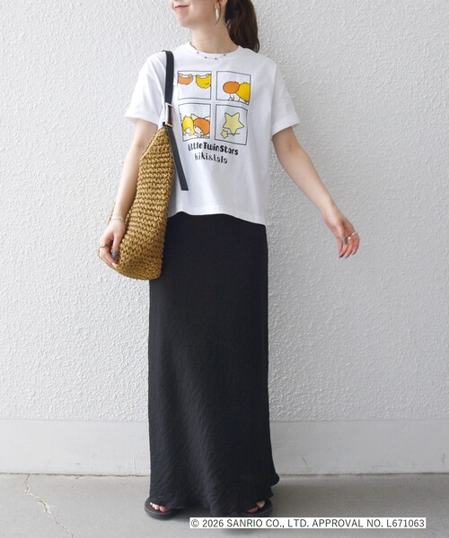 SHIPS any(シップス エニィ)の「LITTLE TWIN STARS × SHIPS any: リトルツインスターズ プリント TEE(Tシャツ/カットソー・レディース・ホワイト系1/ライトグレー/ホワイト系2・ONE SIZE)」の4枚目の写真