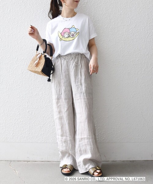 SHIPS any(シップス エニィ)の「LITTLE TWIN STARS × SHIPS any: リトルツインスターズ プリント TEE(Tシャツ/カットソー・レディース・ホワイト系1/ライトグレー/ホワイト系2・ONE SIZE)」の12枚目の写真